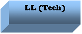 Text Box: I.I. (Tech)